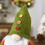 Figurine Elfe de Noël Vert Vieil Homme Sans Visage
