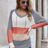 Pull en maille avec capuche