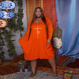 Robe De Lettre De Couleur Unie