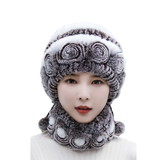 Chapeau en Fourrure de Lapin Rex