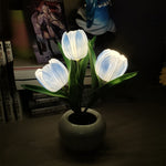 Lampe de table LED de Tulip Veilleuse Fleurie
