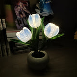 Lampe de table LED de Tulip Veilleuse Fleurie