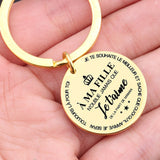 Porte-clés en acier inoxydable