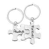Jeu de porte-clés puzzle pour couple