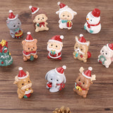 Ornements de père Noël animaux faits à la main