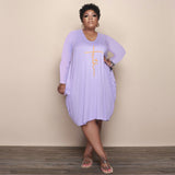 Robe De Lettre De Couleur Unie