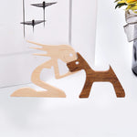 Ornements de table de sculpture en bois