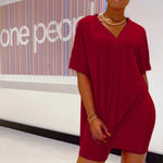 Ensemble Top & Short à manches chauve-souris et col en V