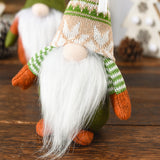 Figurine Elfe de Noël Vert Vieil Homme Sans Visage