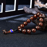 Bracelet Perles Glacées Gris Encens
