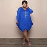 Robe De Lettre De Couleur Unie