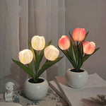 Lampe de table LED de Tulip Veilleuse Fleurie