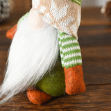Figurine Elfe de Noël Vert Vieil Homme Sans Visage