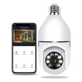 Caméra couleur Wi-Fi intelligente sans fil avec ampoule