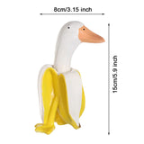 Ornement de Jardinage Art Créatif Canard Banane