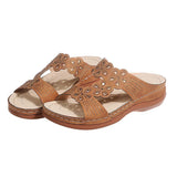 Pente Décontractée Creuse Pour Femmes Avec Des Pantoufles