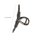Barrette Métallique en Forme d'Oreille de Blé