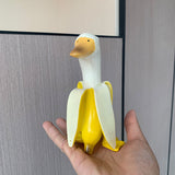 Ornement de Jardinage Art Créatif Canard Banane