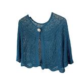 Châle Creux Avec Bouton Perle