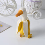 Ornement de Jardinage Art Créatif Canard Banane
