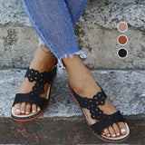 Pente Décontractée Creuse Pour Femmes Avec Des Pantoufles