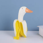 Ornement de Jardinage Art Créatif Canard Banane