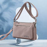 Portefeuille zippé superposé pour femme