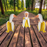 Ornement de Jardinage Art Créatif Canard Banane