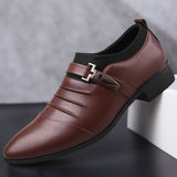 Chaussures d'affaires en cuir respirant pour hommes