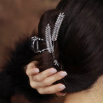 Barrette Métallique en Forme d'Oreille de Blé