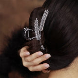 Barrette Métallique en Forme d'Oreille de Blé