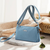 Portefeuille zippé superposé pour femme