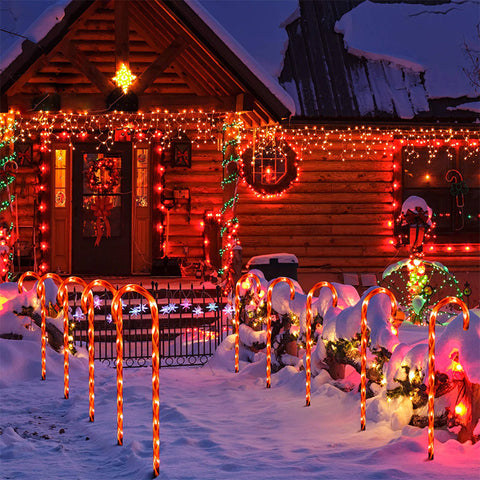 Décorations de Noël en sucre d'orge solaire