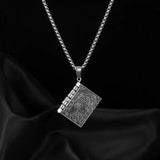 Collier petite Bible en argent sterling