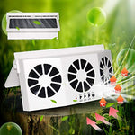 Ventilateur d'aération de fenêtre de voiture à énergie solaire