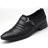 Chaussures d'affaires en cuir respirant pour hommes