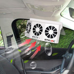 Ventilateur d'aération de fenêtre de voiture à énergie solaire