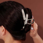 Barrette Métallique en Forme d'Oreille de Blé
