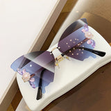 Lunettes de Soleil Transparentes Diamond Papillon