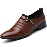 Chaussures d'affaires en cuir respirant pour hommes
