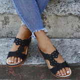 Pente Décontractée Creuse Pour Femmes Avec Des Pantoufles