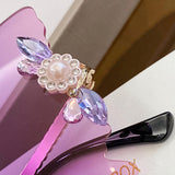 Lunettes de Soleil Transparentes Diamond Papillon