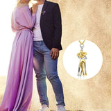 Collier et Boucles d'Oreilles Le Conte de Deux Amoureux