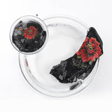 Culotte Brodée en Dentelle Taille Haute