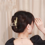 Barrette Métallique en Forme d'Oreille de Blé