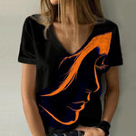 T-shirt Á Enfiler Á Encolure Ras Du Cou Imprimé
