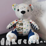 Jeu de règles de gabarit d'ours de la mémoire (10 pièces)