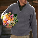 Pull épais décontracté et confortable avec fermeture éclair