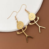 Boucles D'oreilles Drôles De Griffonnage