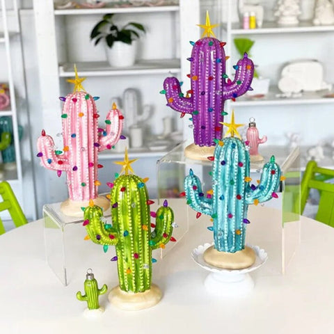 Ornements de Cactus en Résine